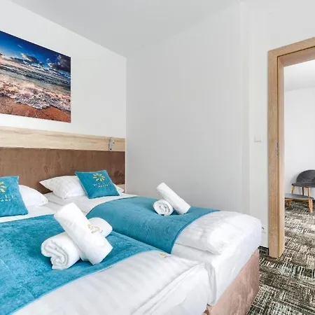 Apartament Z Sypialnia Pastela -welle アパート グジボボ
